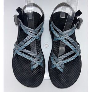 CHACO Sandal Shoe Women's ZX2 Classic Directional Blue Grey Toe Hiking Water 9